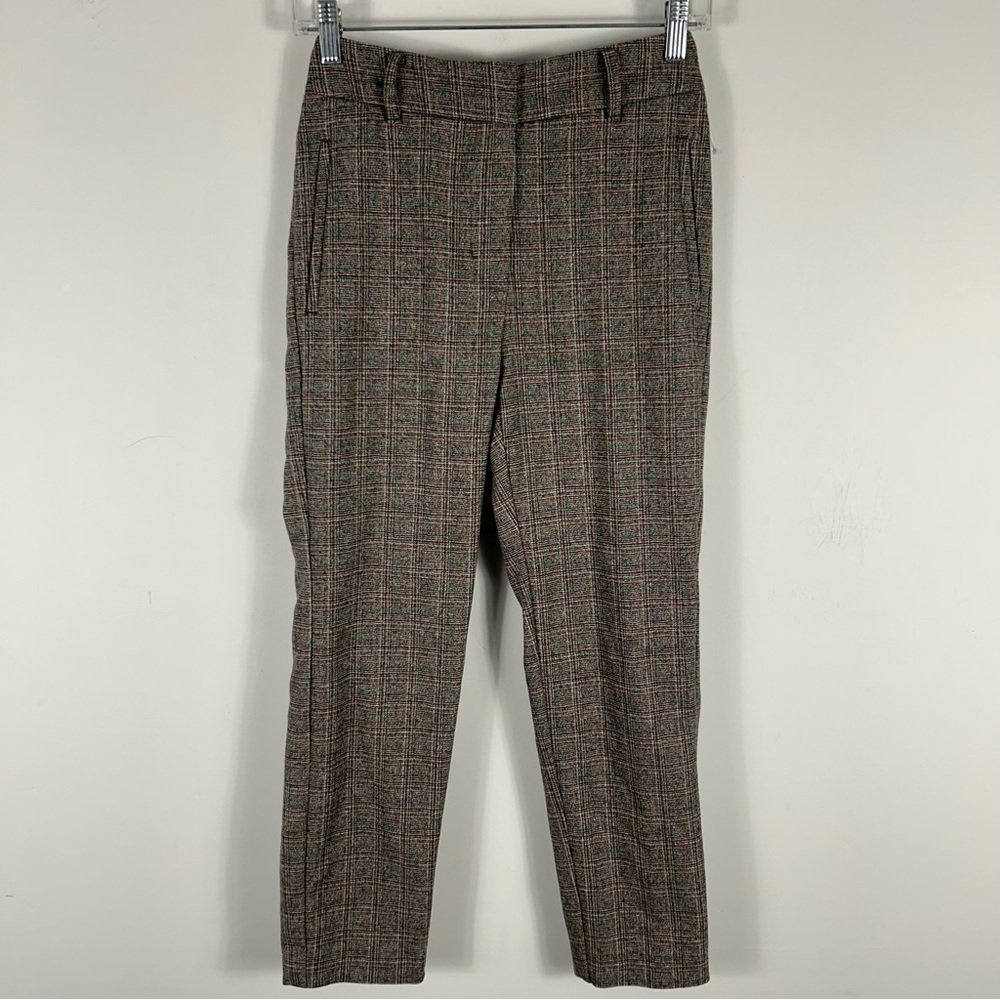 Wilfred Aritzia Plaid Trousers - Dark Academia Office Career Wool Pants Size 0